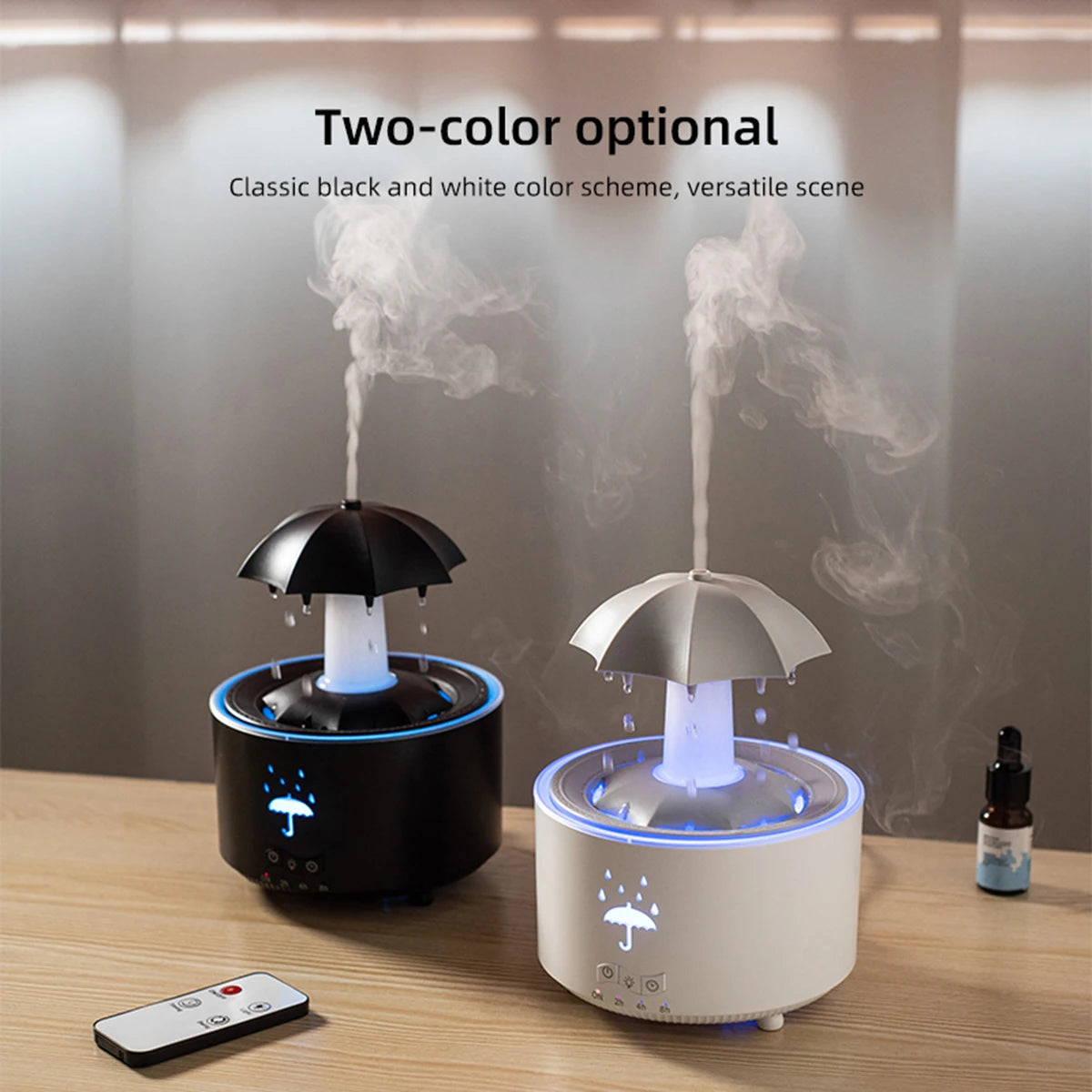 Cloud Rain Humidifier & Aroma Diffuser | Remote Control Night Light