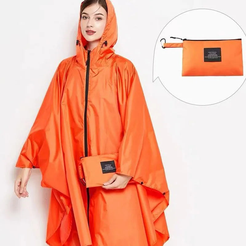 Lightweight Leopard Raincoat for Women | Waterproof Windproof Cloak