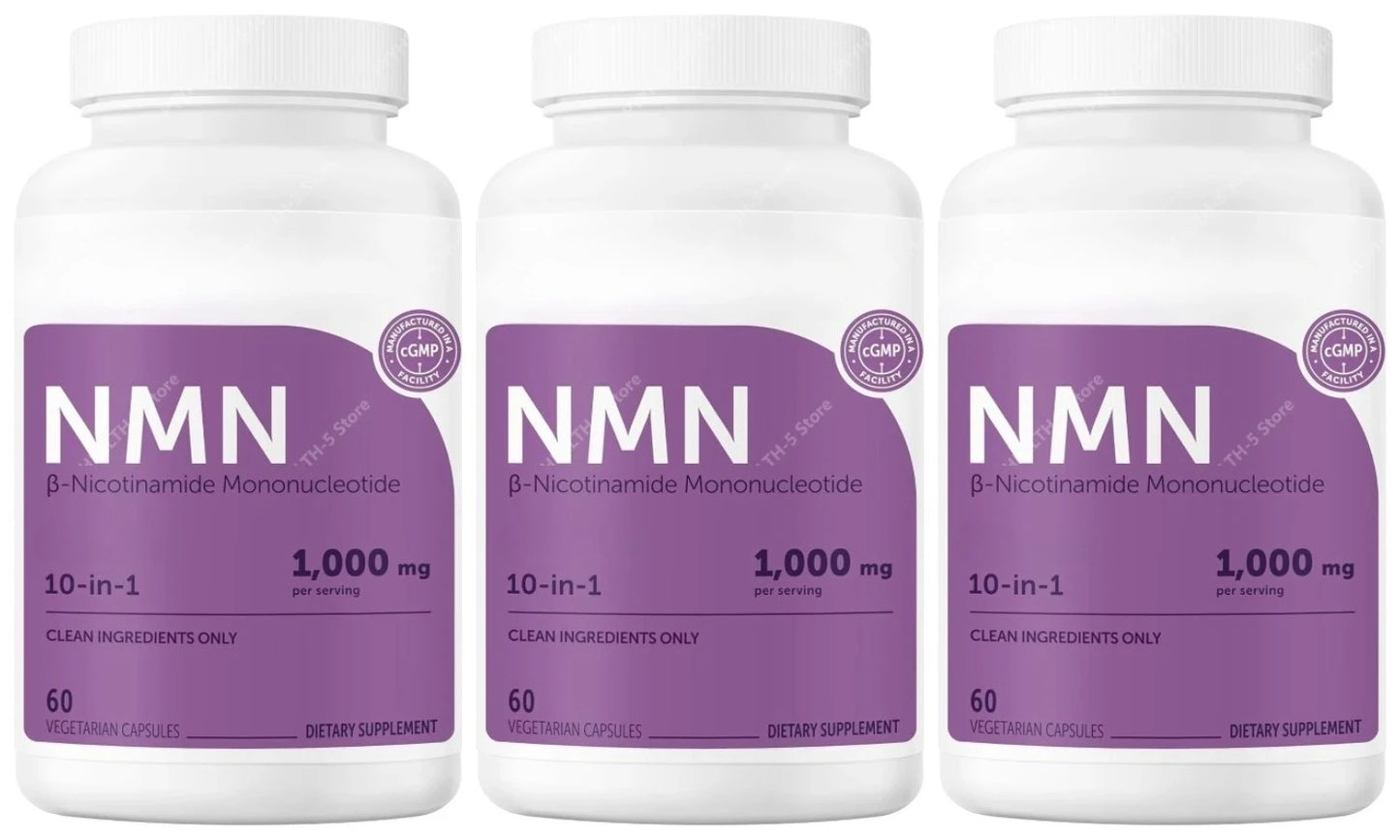 10-in-1 NMN Complex with Resveratrol & CoQ10 | 120 Veg Capsules
