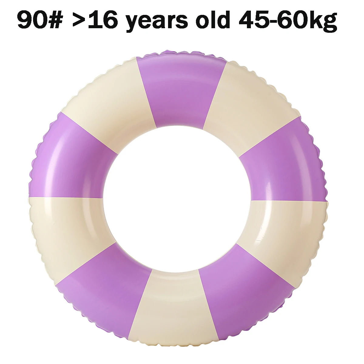 Inflatable Vintage Striped Pool Float | Stylish Swim Tube for All