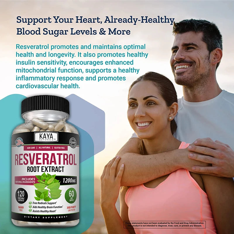 Resveratrol Capsules | Antioxidant Support for Health & Wellness