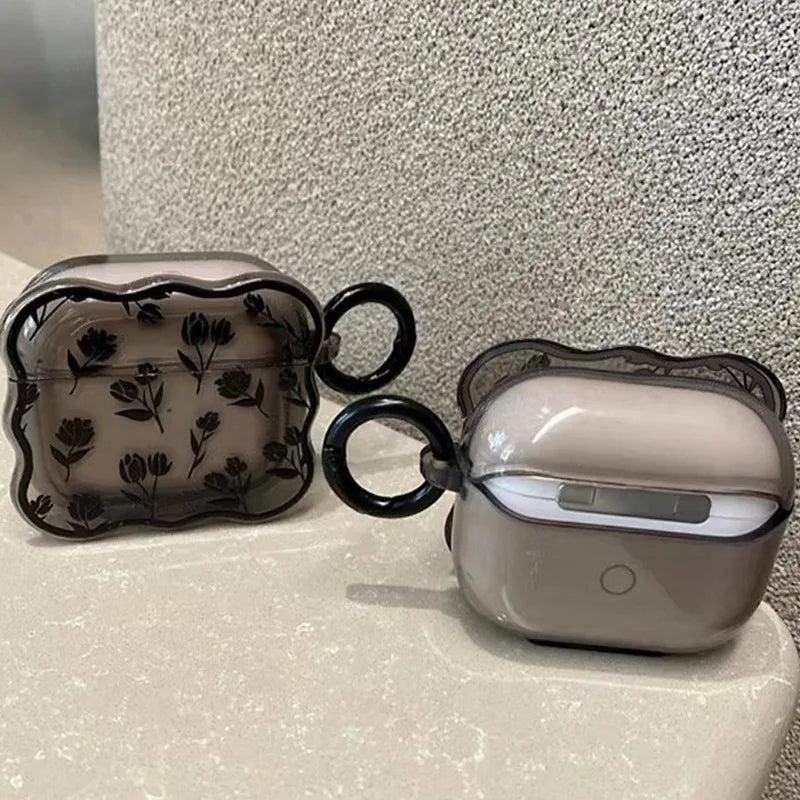 Funda para AirPods con Estampado Floral Lindo | Protección Elegante para Auriculares