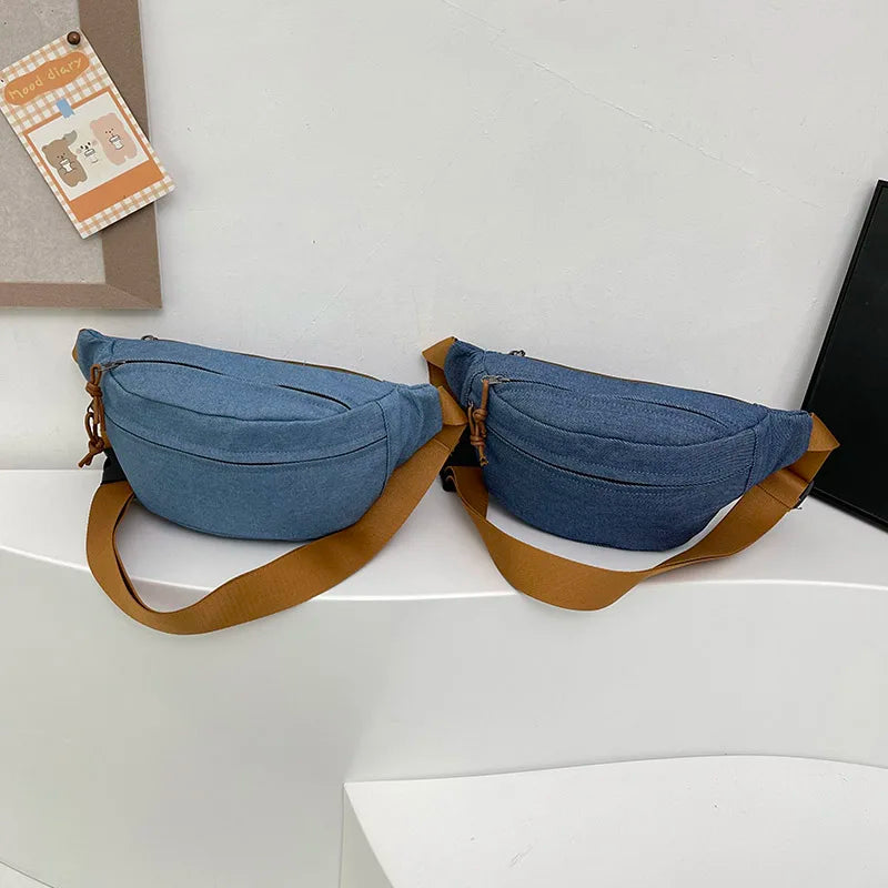 Casual Corduroy Belt Bags for Women | Stylish Fanny Pack