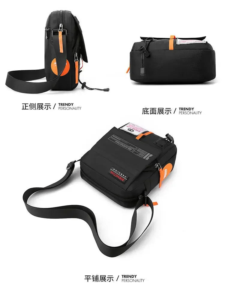 Men's Waterproof Messenger Shoulder Bag | Stylish Crossbody Bag