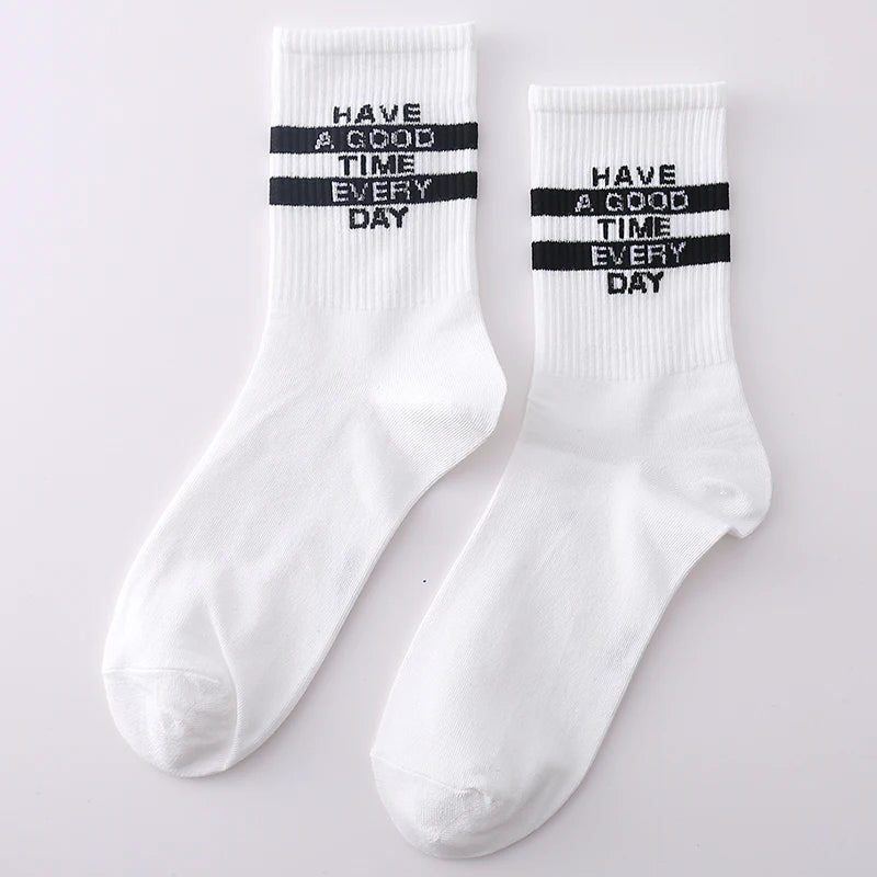 Trendy Unisex Cartoon Cotton Crew Socks | Comfort Meets Style
