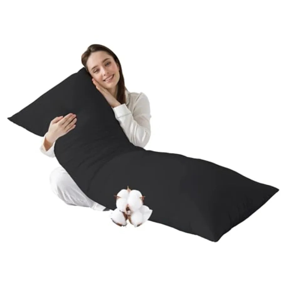 Cooling Cotton Body Pillow Insert | Soft Full Body Pillow