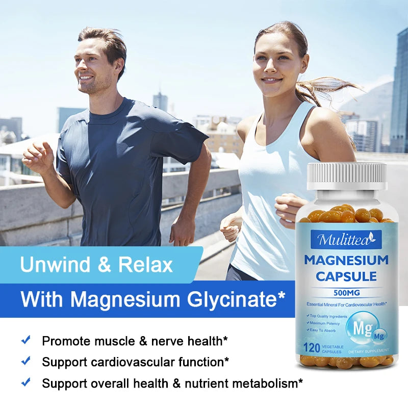 Magnesium Capsules for Joint & Heart Health | Relax & Sleep Better