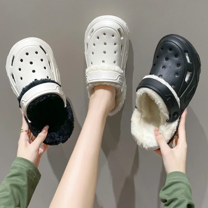 Women's Plush Corduroy Slippers | Cozy Warm Indoor Footwear