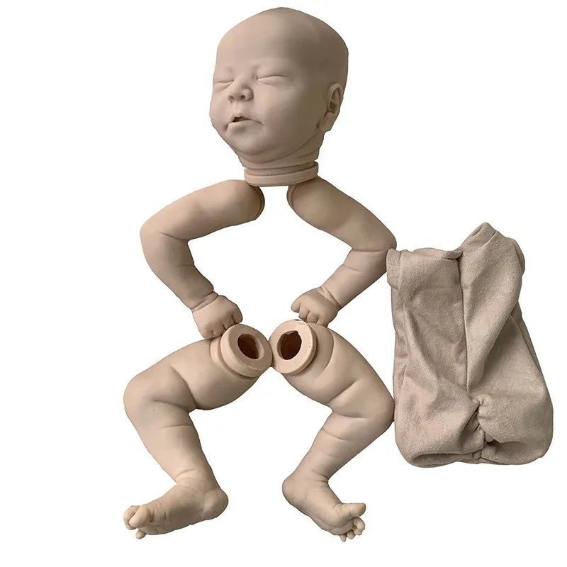 21 Inch Blank Reborn Doll Kit | Unpainted Sleeping Doll Parts