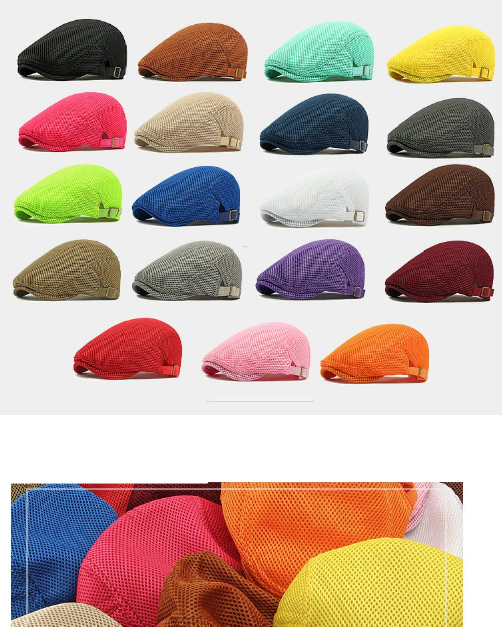 Stylish Unisex Beret Caps | Breathable Sun Hats for Summer