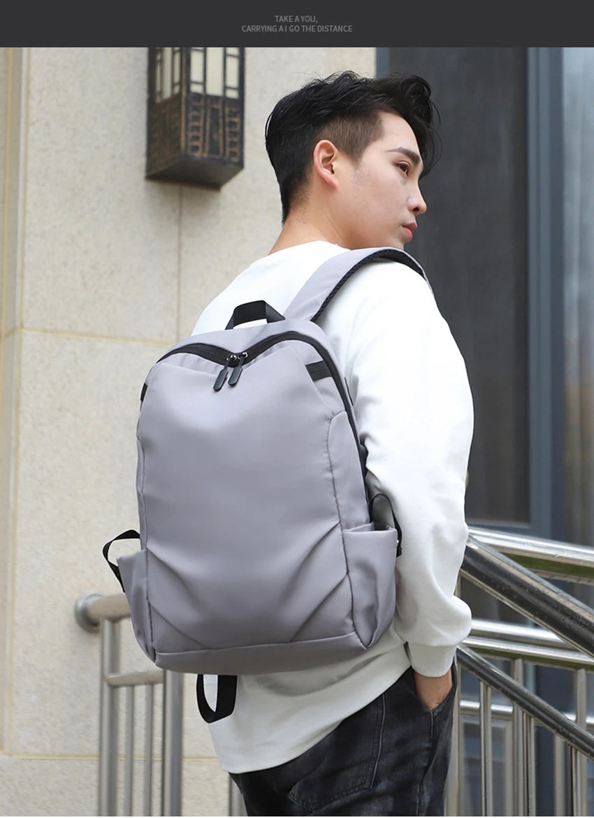 Cute Waterproof Men's Business Laptop Backpack with Cat Print