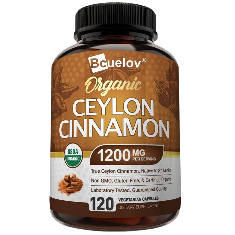 Natural Ceylon Cinnamon Capsules | Anti-Inflammatory & Antioxidants