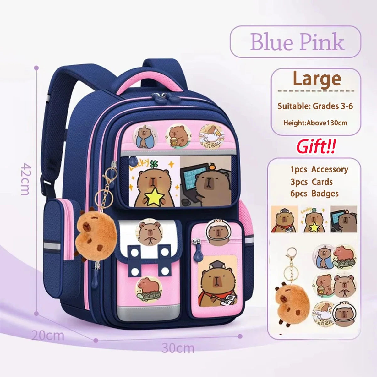 Waterproof Large Capacity Backpack for Students | Comfortable and Durable