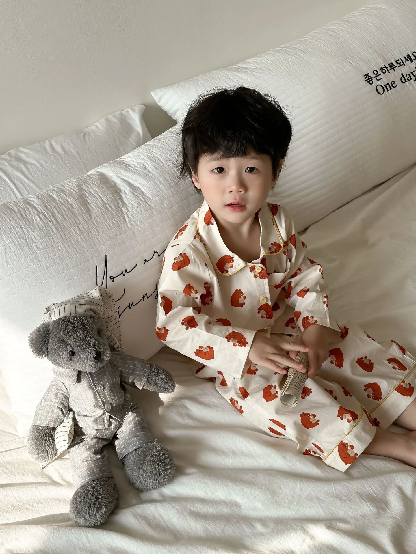 Spring Children's Cartoon Homewear Outfits | Cute Pajamas Set