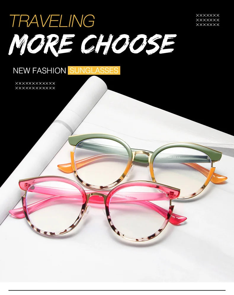 Stylish Cat Eye Eyeglasses | Trendy Colorful Computer Specs