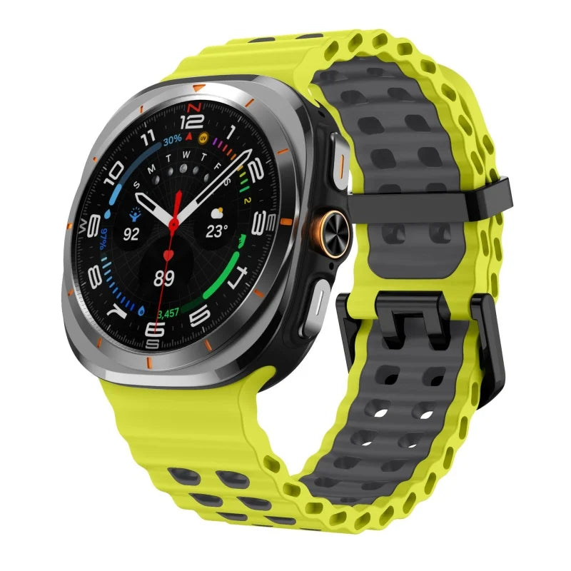 Silicone Sports Strap for Galaxy Watch | Breathable Marine Band