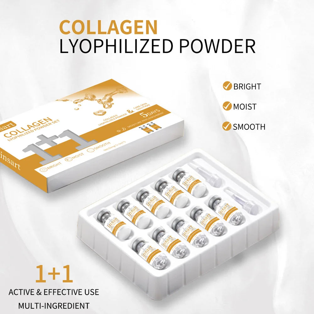 Anti-Aging Collagen Lyophilized Powder Facial Serum | Firming Set