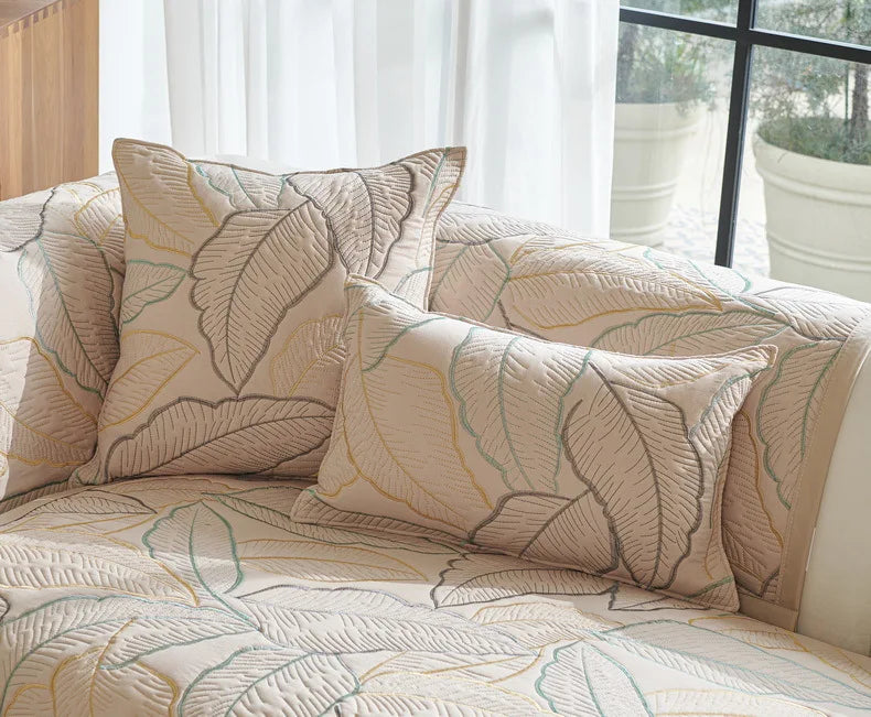 Luxury Pure Cotton Non-Slip Sofa Seat Cover | All Season Comfort