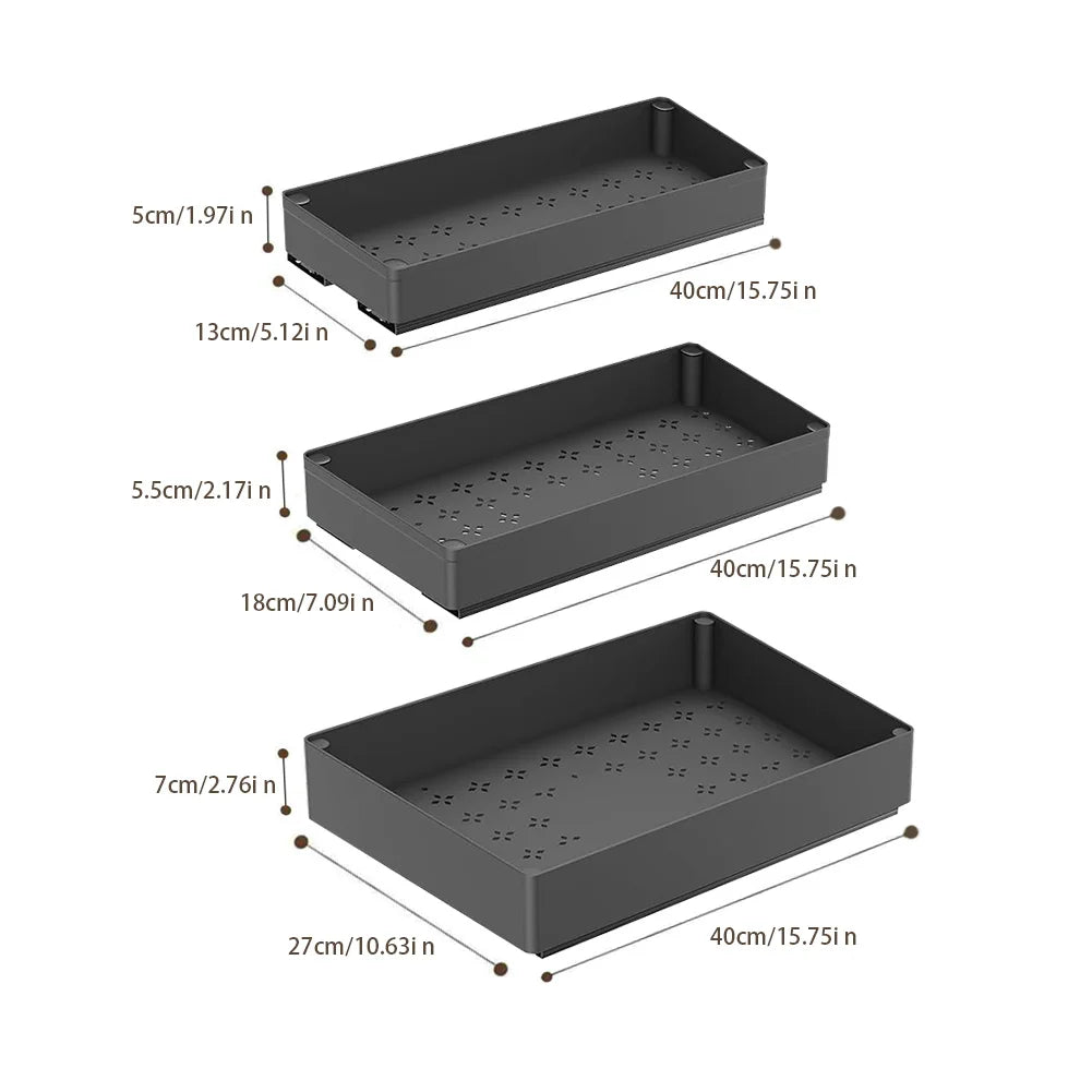 Pull Out Cabinet Organizer | Adjustable Slide Out Drawers