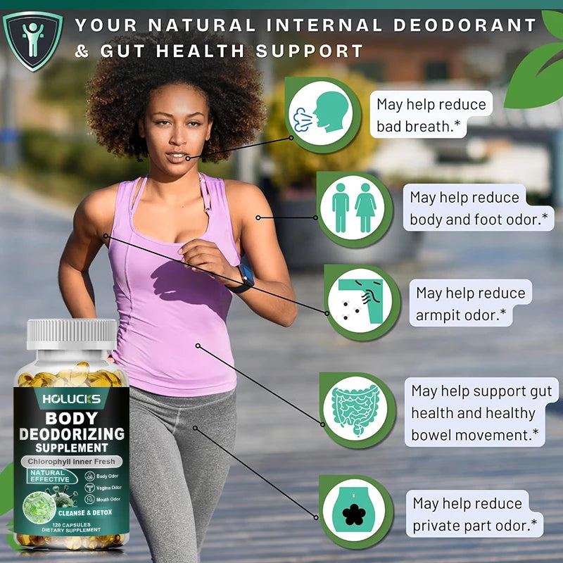 Natural Chlorophyll Capsules for Detox, Digestive & Skin Wellness