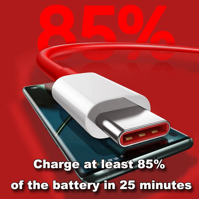 65W Supervooc Fast Charger Cable | USB C to Type C for Quick Charging