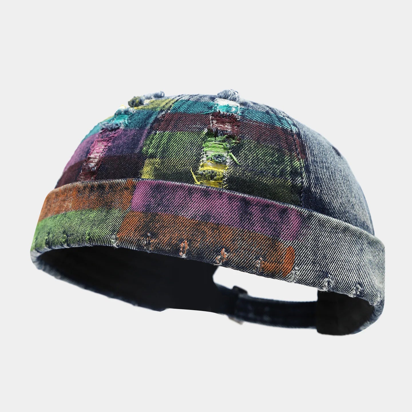 Adjustable Denim Docker Cap | Retro Hip Hop Unisex Streetwear