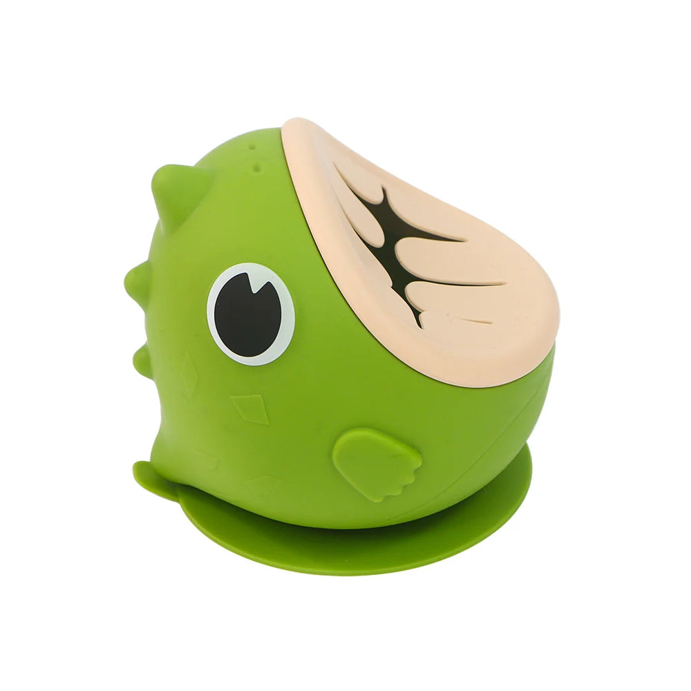Dinosaur Silicone Bowl | Fun Suction Cup Baby Tableware