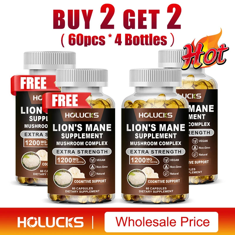 Lion's Mane Mushroom Complex Capsules | Brain & Immune Support