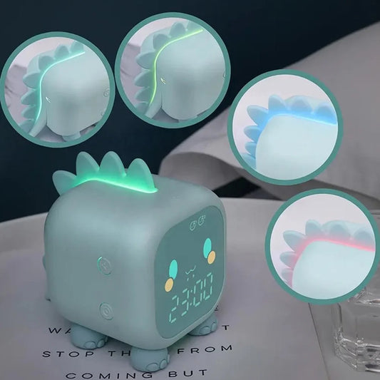 Dinosaur Alarm Clock for Kids | Fun Sleep Trainer with Night Light