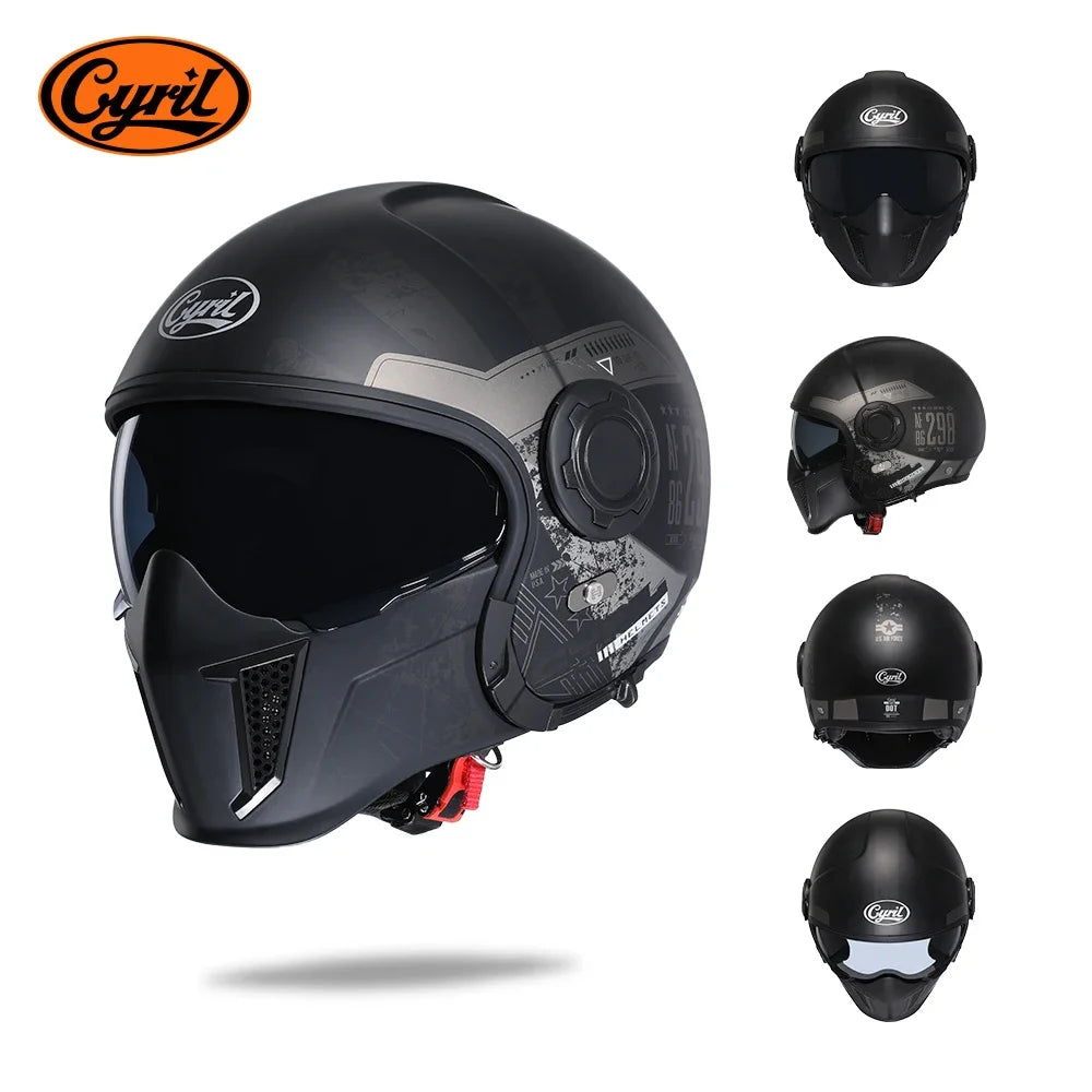 Lightweight Convertible Full Face Helmet for Electric Scooters