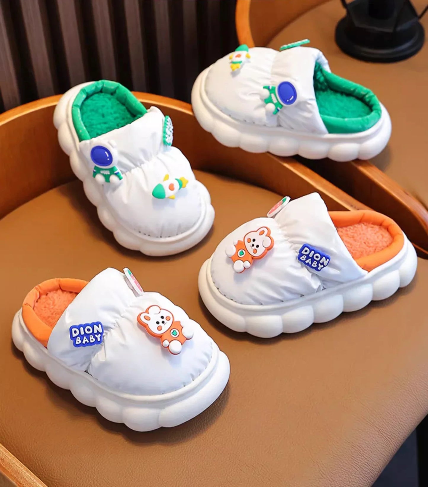 Children's Warm Plush Slippers | Cozy Anti-Slip Winter Footwear