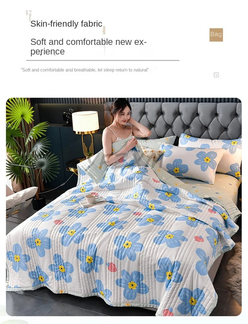 Lightweight Breathable Summer Quilt | Soft Comfortable Blanket