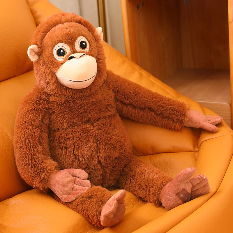 65cm Cartoon Gorilla Plush Toy | Soft Monkey Stuffed Doll