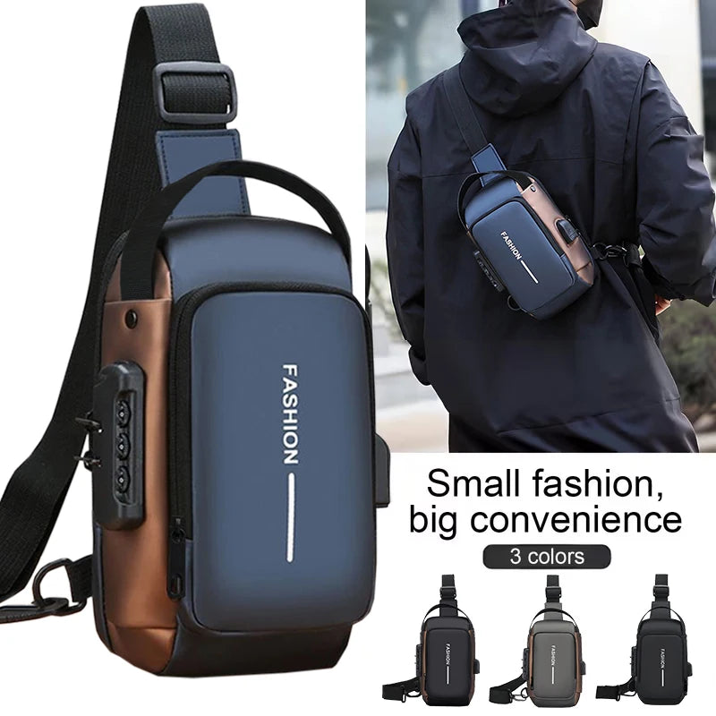 Casual Waterproof Anti-Theft Sling Bag | Durable Chest Backpack