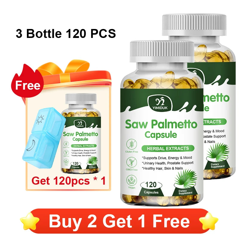Saw Palmetto Supplement for Prostate Health & Hair Growth