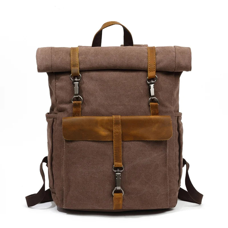 Customizable Men's Canvas Backpack | Large Capacity for Travel