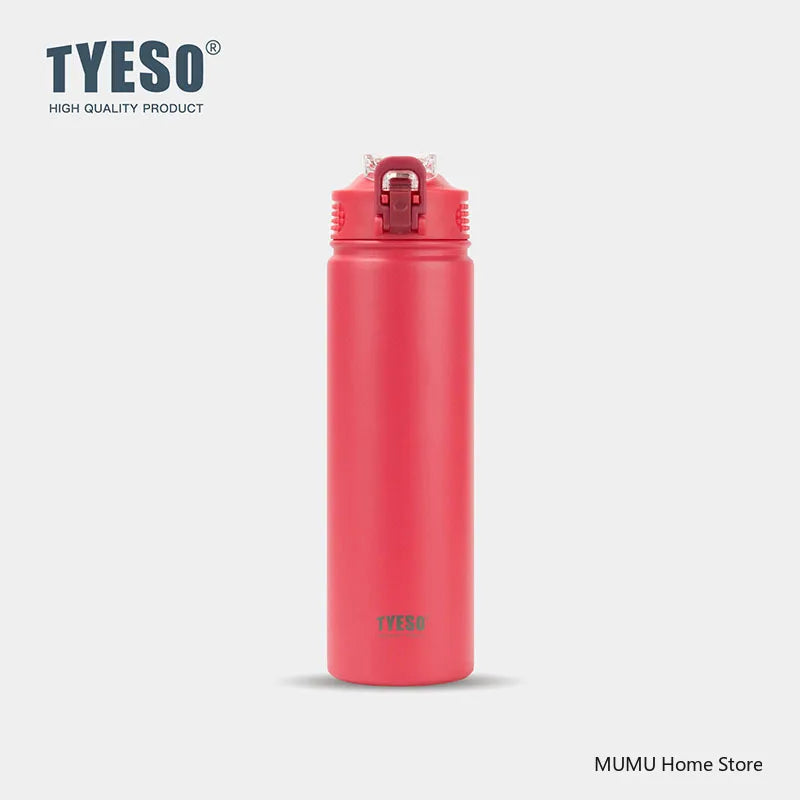 Stainless Steel Insulated Water Bottle with Straw - 600/750ML