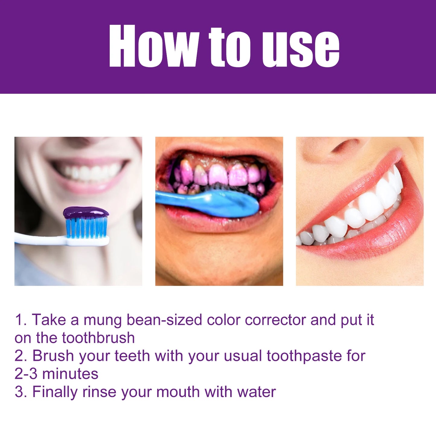 Premium Purple Brightening Toothpaste for Whitening & Freshness