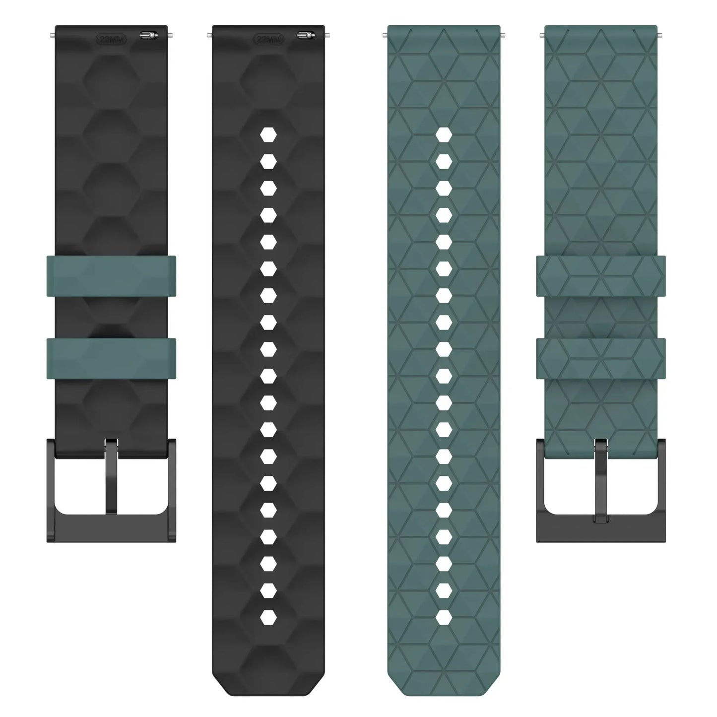 20mm 22mm Silicone Watch Strap for Galaxy & Huawei Watches