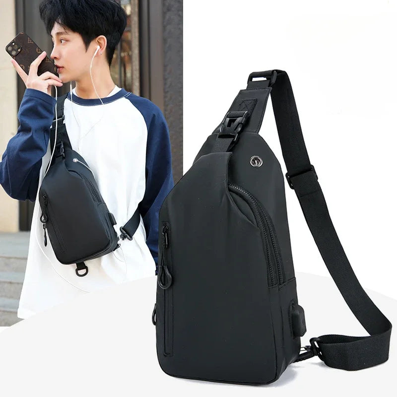 Stylish Men's Chest Bag | Casual One Shoulder Crossbody Design