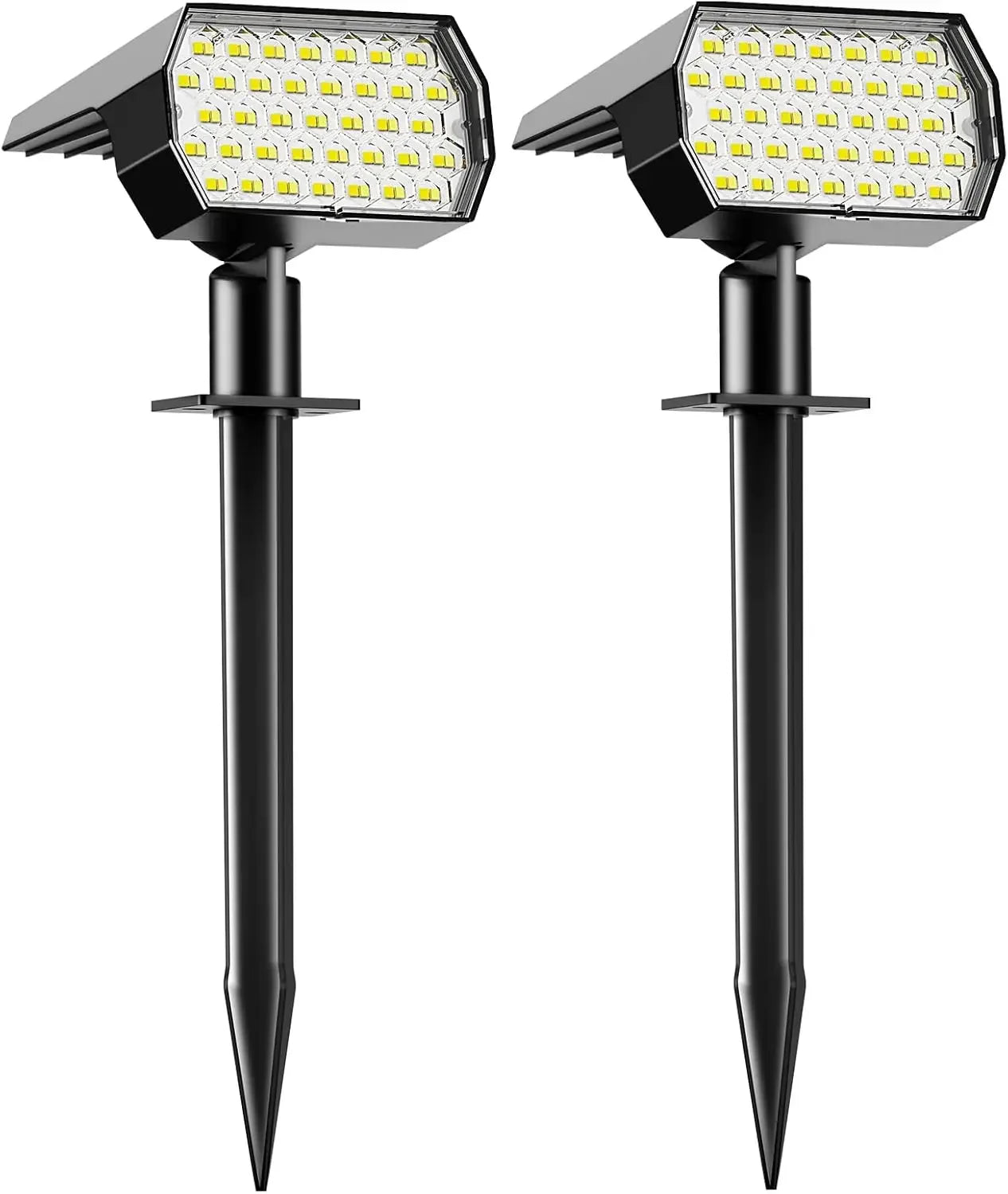 Focos solares LED | Iluminación impermeable para jardines y paisajes