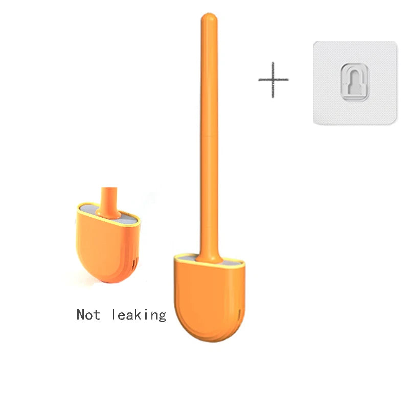 Wall Hanging Toilet Brush with Holder | Soft Bristles WC Cleaner