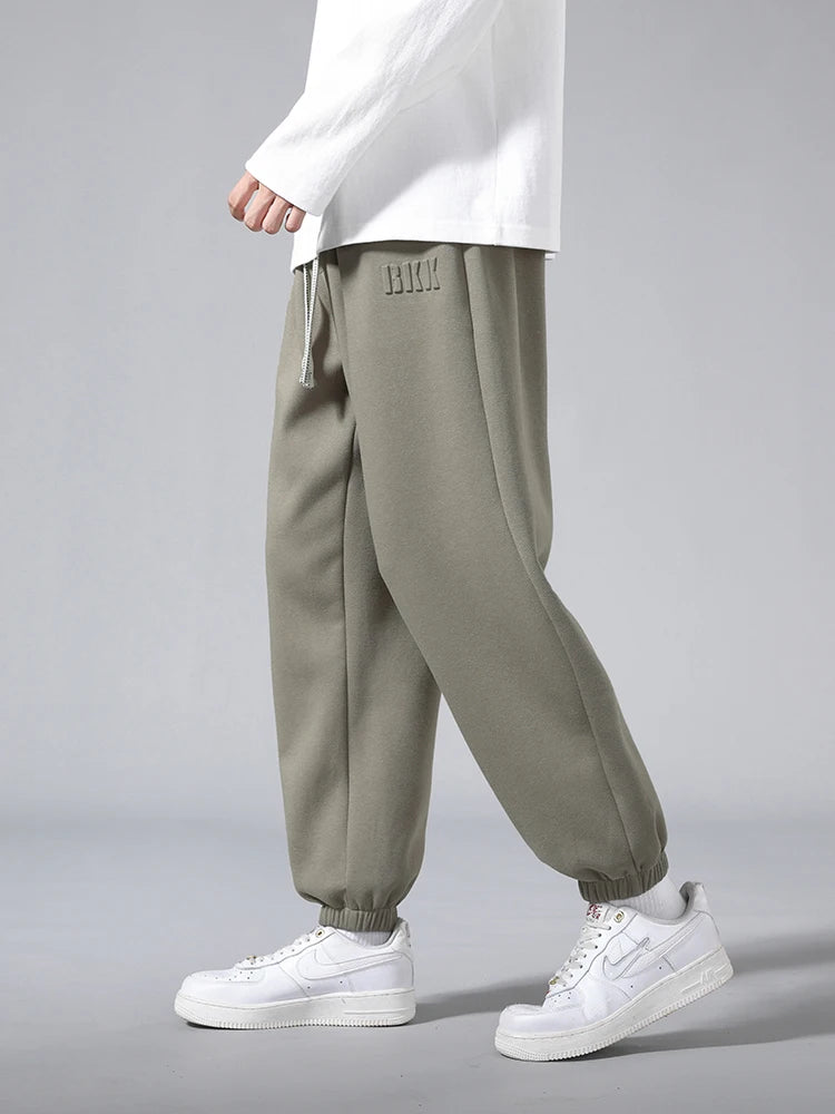 Big Size Men's Tapered Sweatpants | Comfortable Jogger Pants