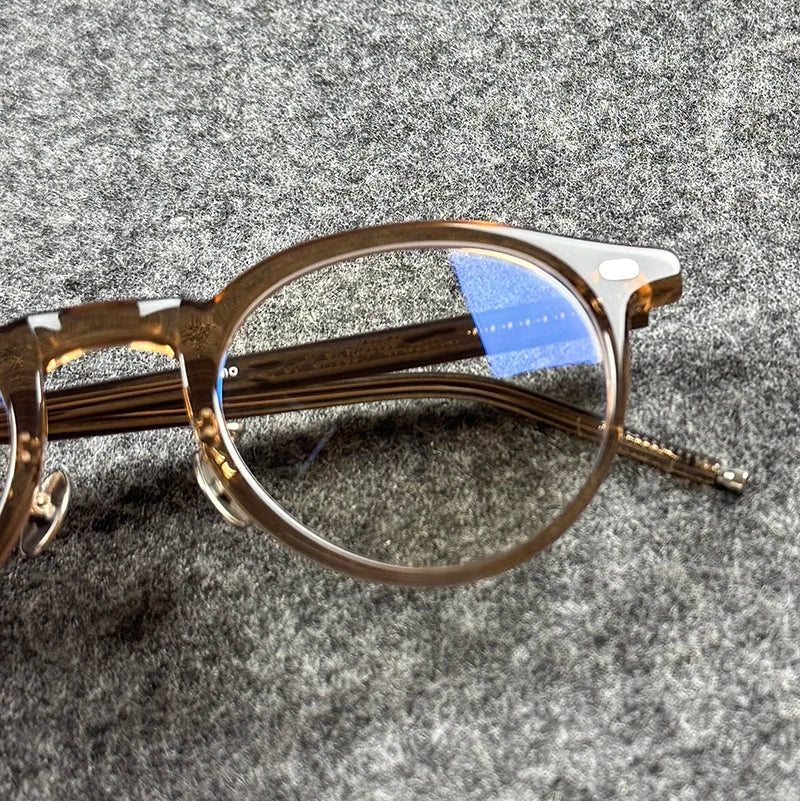 Unisex Retro Round Acetate Eyeglasses Frames | Timeless Style