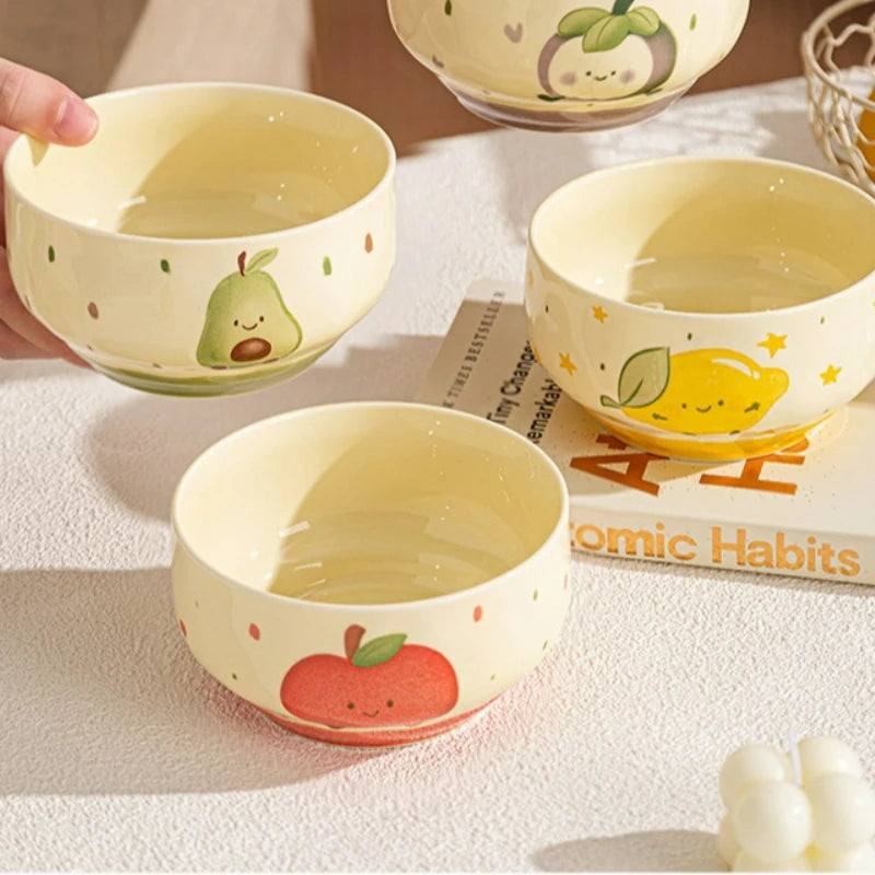 Cute Ceramic Cartoon Bowls | Perfect for Desserts & Noodles