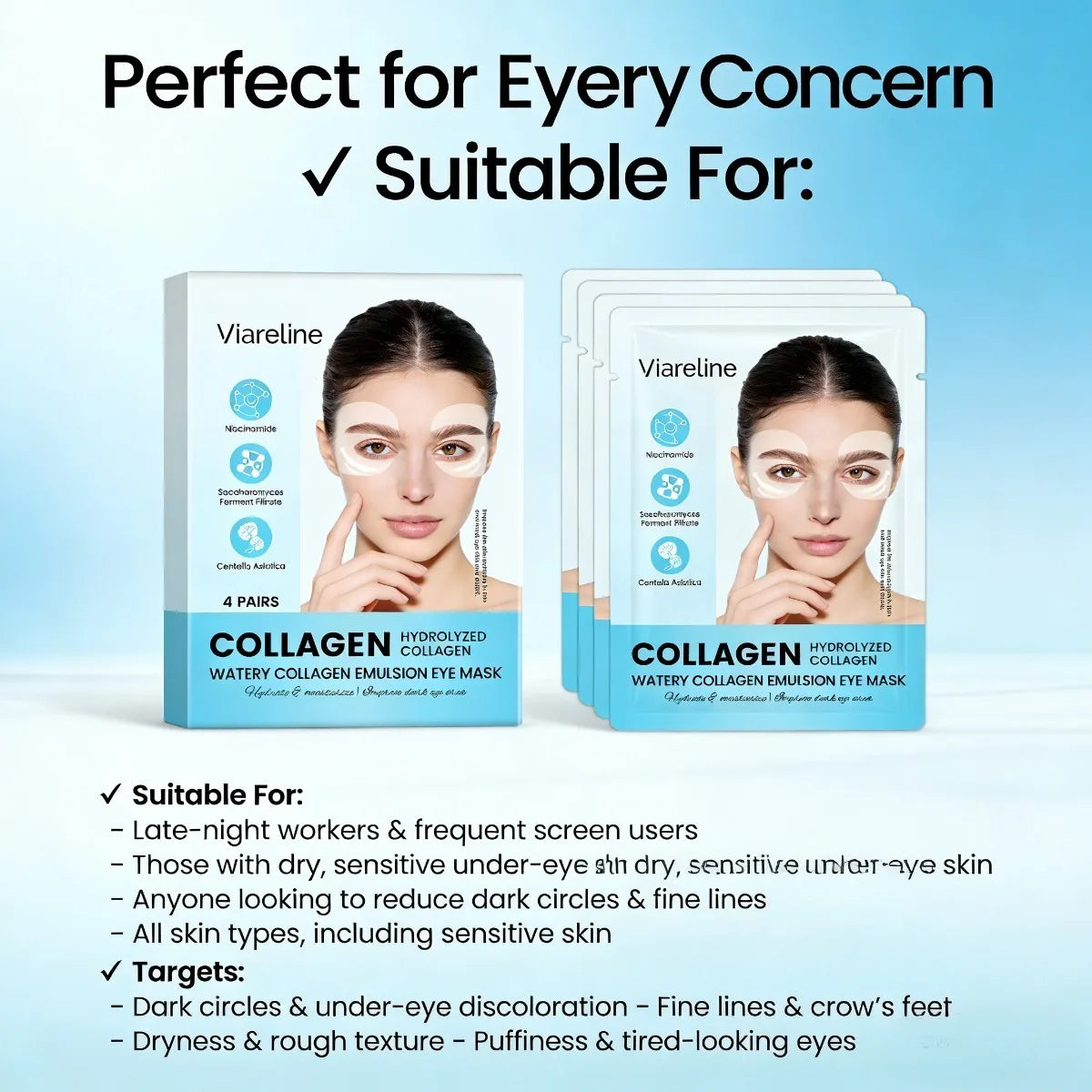 Collagen Eye Patches for Hydrated, Youthful Eye Contour Skin