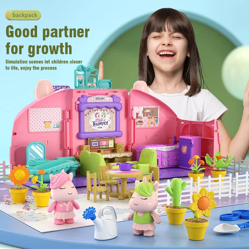 Miniature Doll House Playset | Enchanting Princess Scene for Kids