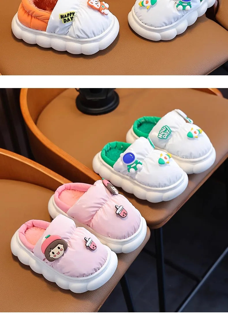 Children's Warm Plush Slippers | Cozy Anti-Slip Winter Footwear