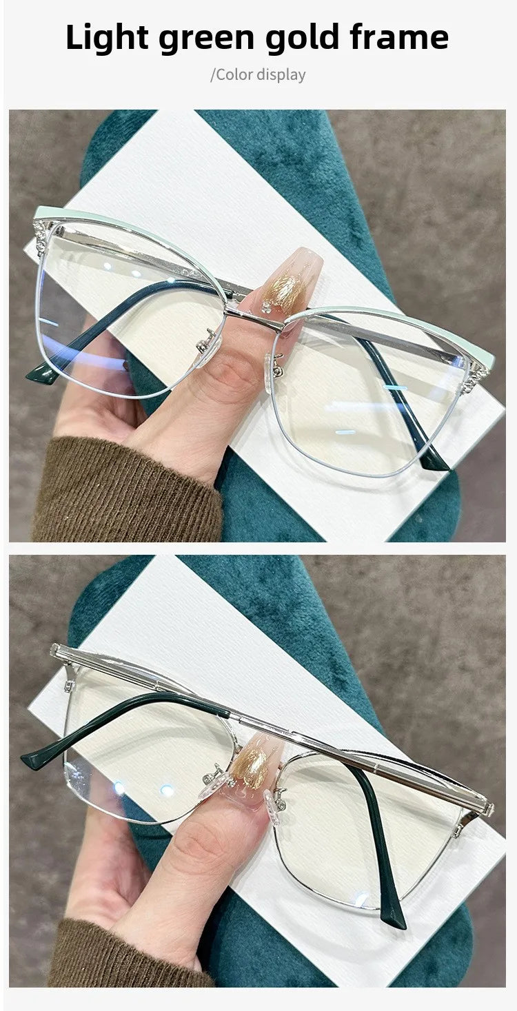 Fashionable Cat Eye Blue Light Blocking Reading Glasses for Women
