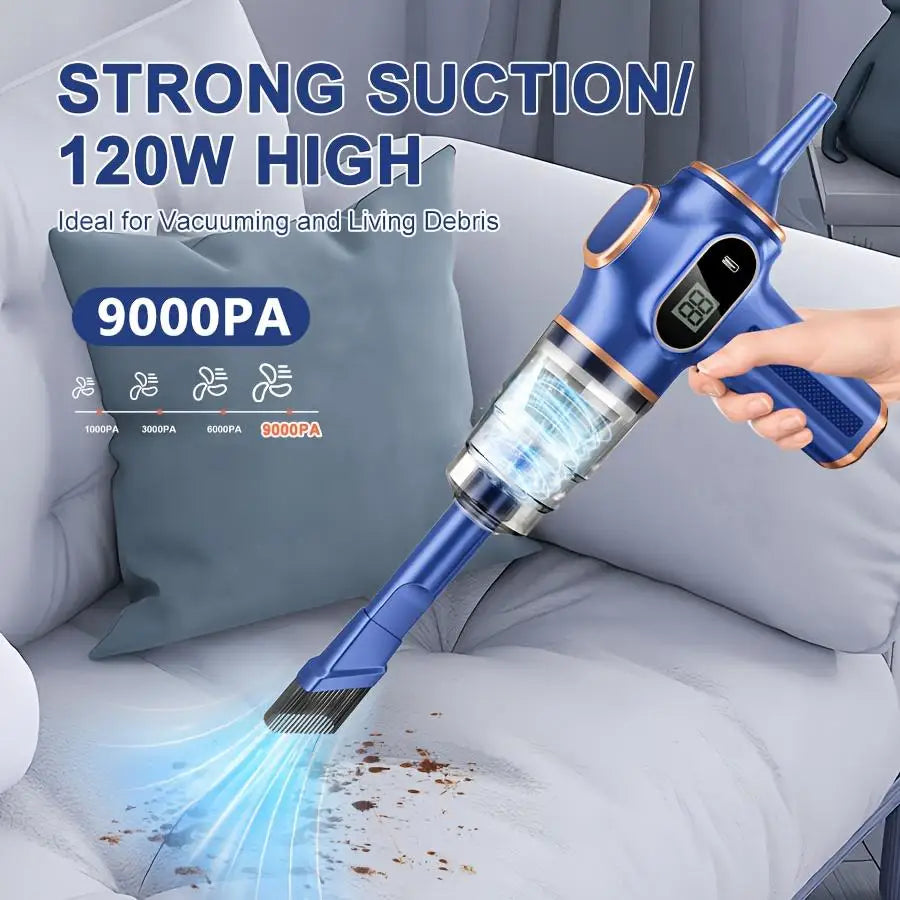 9000Pa 5-in-1 Wireless Vacuum Cleaner | Portable & Powerful Cleaning